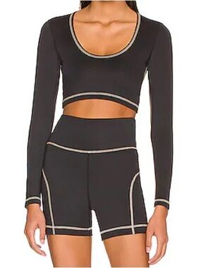 Tan Lines La Jolla Long Sleeve Sports Bra : XS
